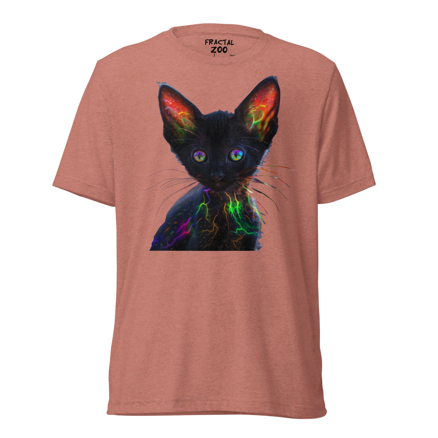 Neon Whiskers - Electric Kitten Party T-Shirt