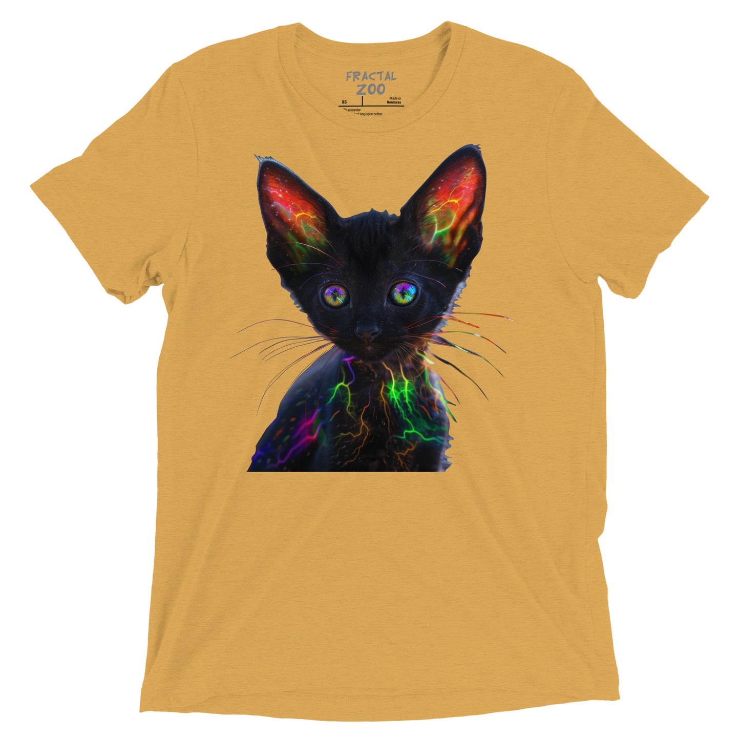 Neon Whiskers - Electric Kitten Party T-Shirt