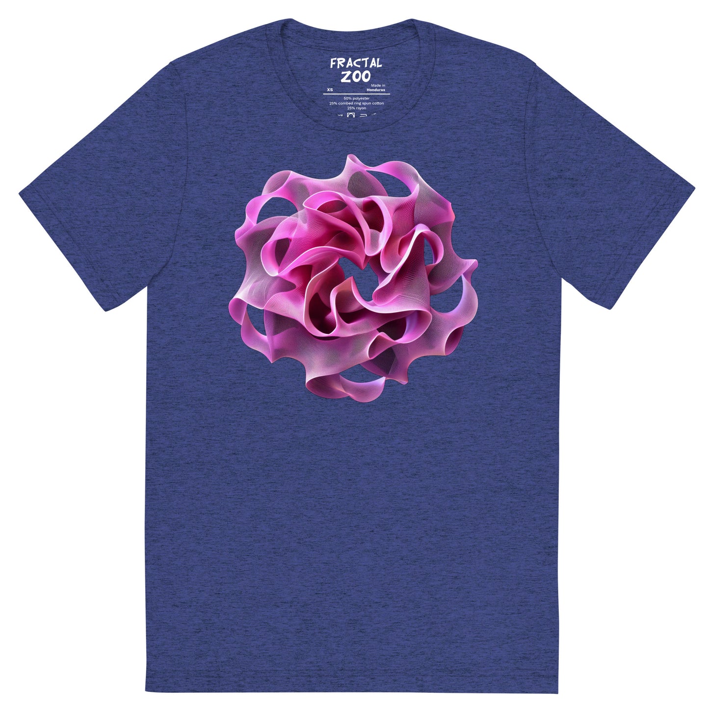 Rose Torus Elegance - Fractal Flower T-Shirt for Art and Science Enthusiasts