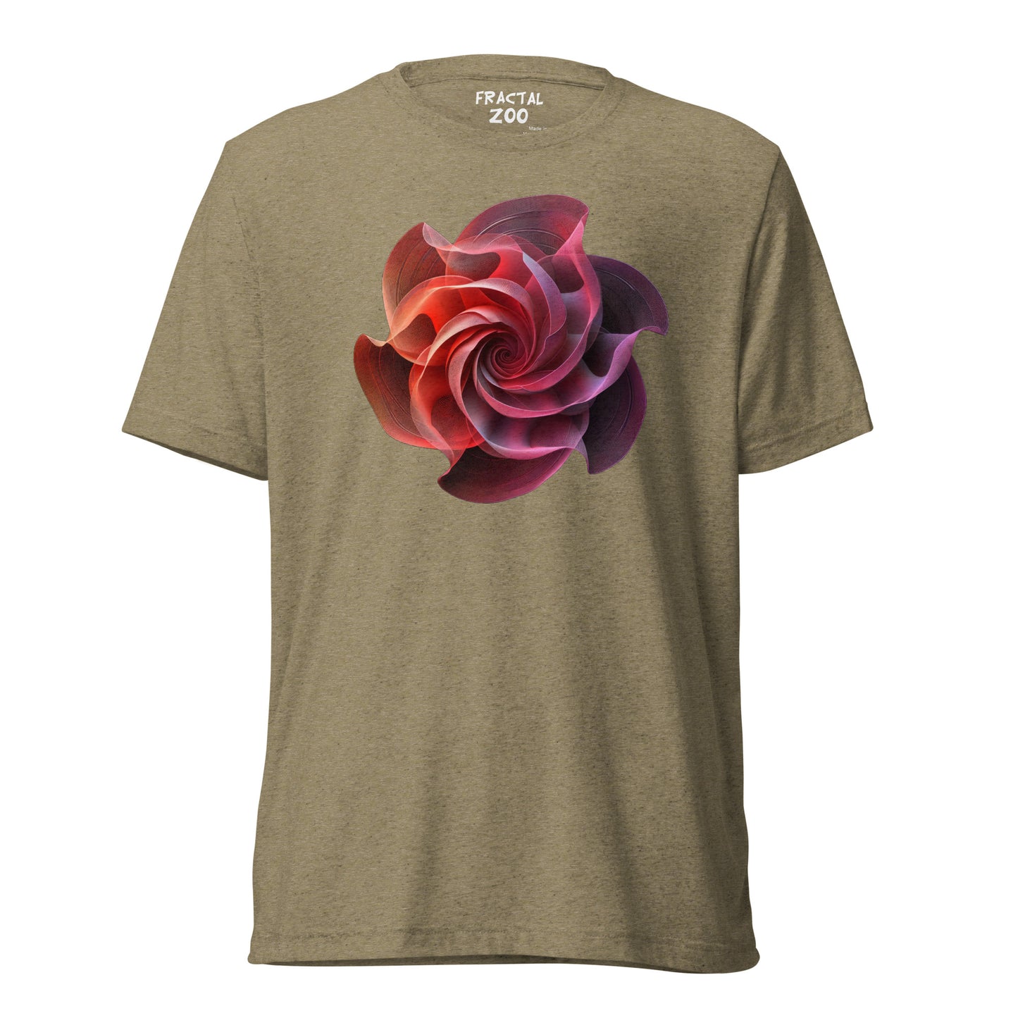 Infinite Bloom - Fractal Flower T-Shirt for Nature and Math Lovers