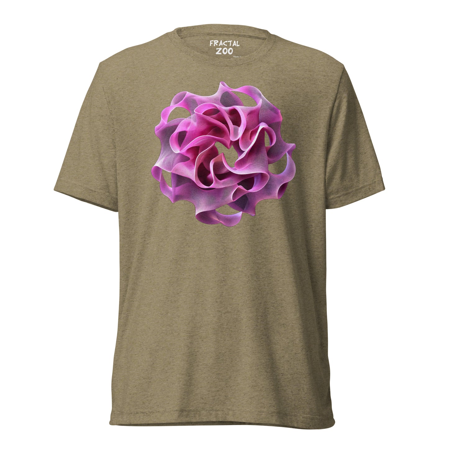 Rose Torus Elegance - Fractal Flower T-Shirt for Art and Science Enthusiasts