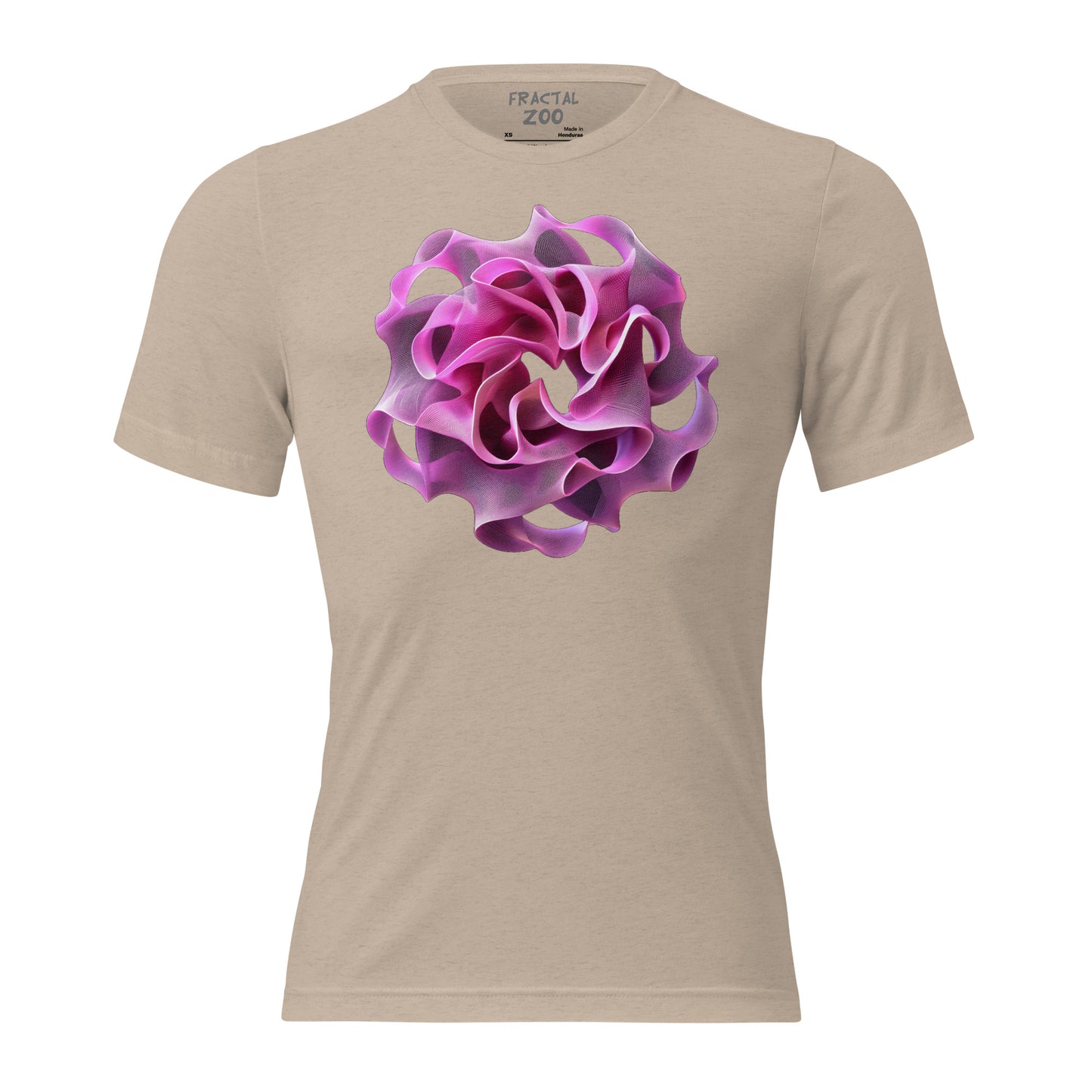 Rose Torus Elegance - Fractal Flower T-Shirt for Art and Science Enthusiasts