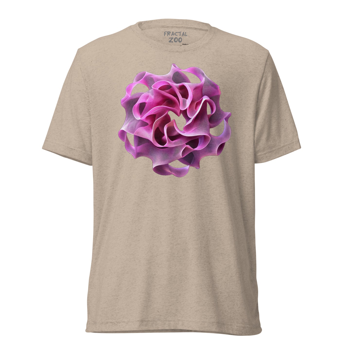 Rose Torus Elegance - Fractal Flower T-Shirt for Art and Science Enthusiasts