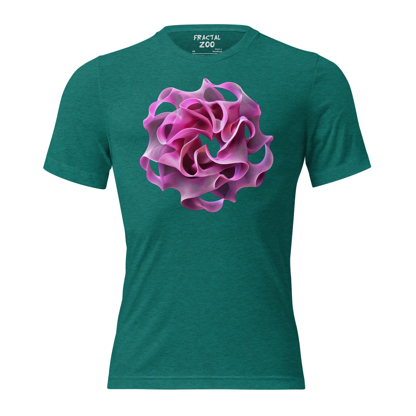 Rose Torus Elegance - Fractal Flower T-Shirt for Art and Science Enthusiasts