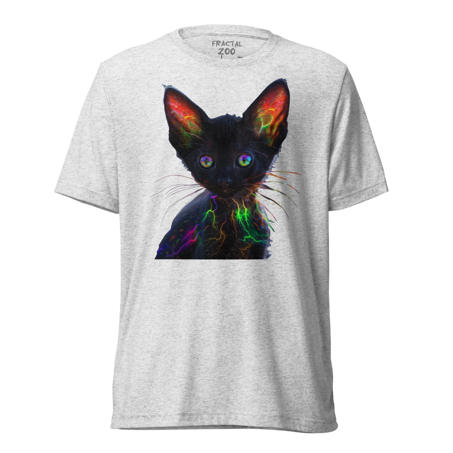 Neon Whiskers - Electric Kitten Party T-Shirt