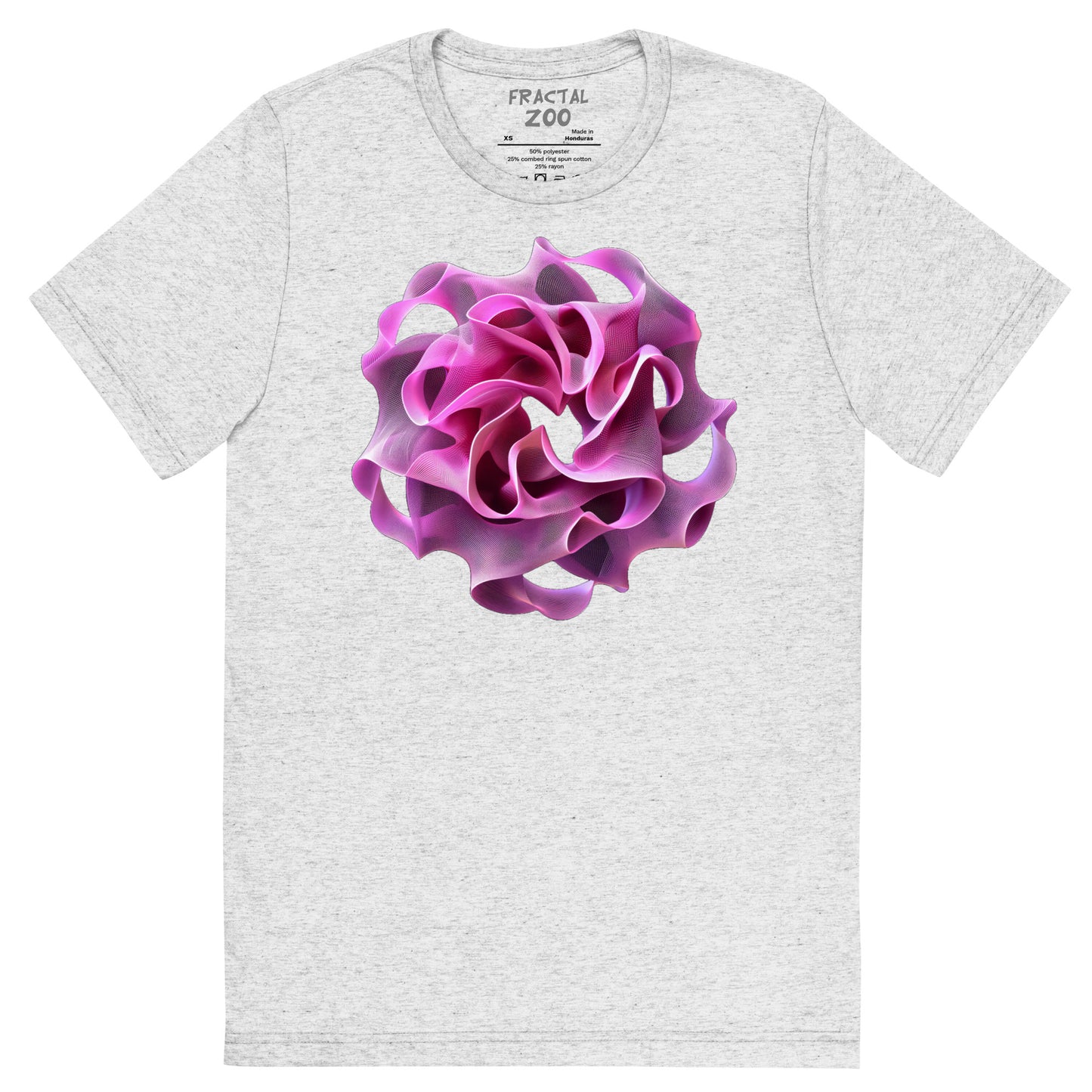 Rose Torus Elegance - Fractal Flower T-Shirt for Art and Science Enthusiasts