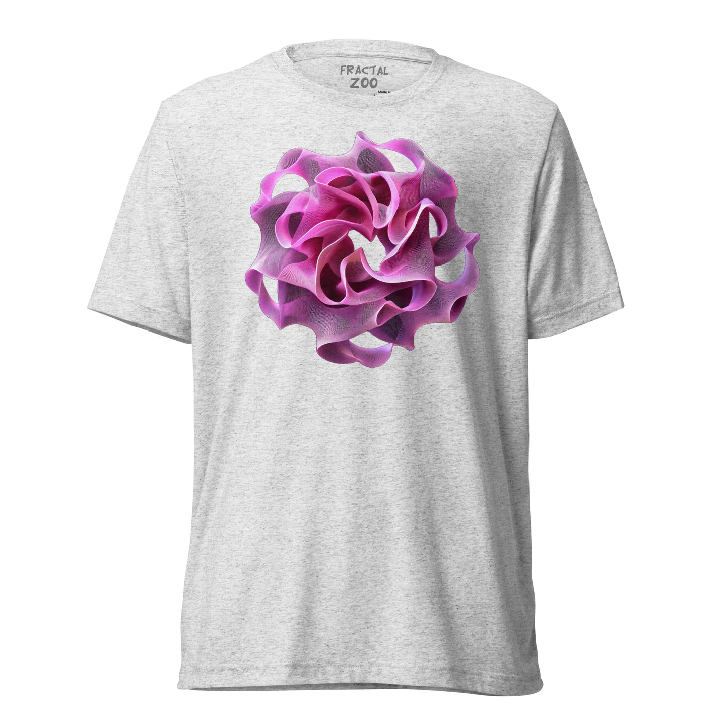 Rose Torus Elegance - Fractal Flower T-Shirt for Art and Science Enthusiasts